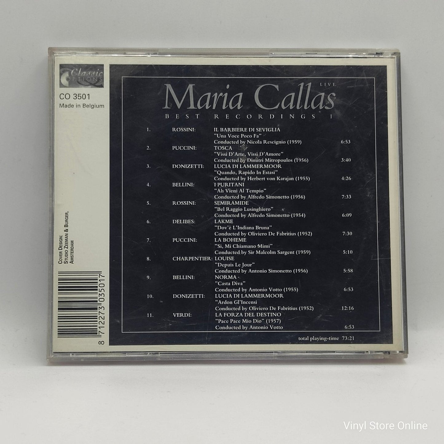 Maria Callas ‎– Best Recordings 1 - Vinyl Store Online