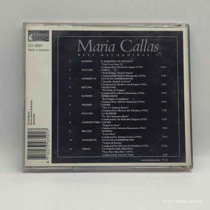 Maria Callas ‎– Best Recordings 1 - Vinyl Store Online