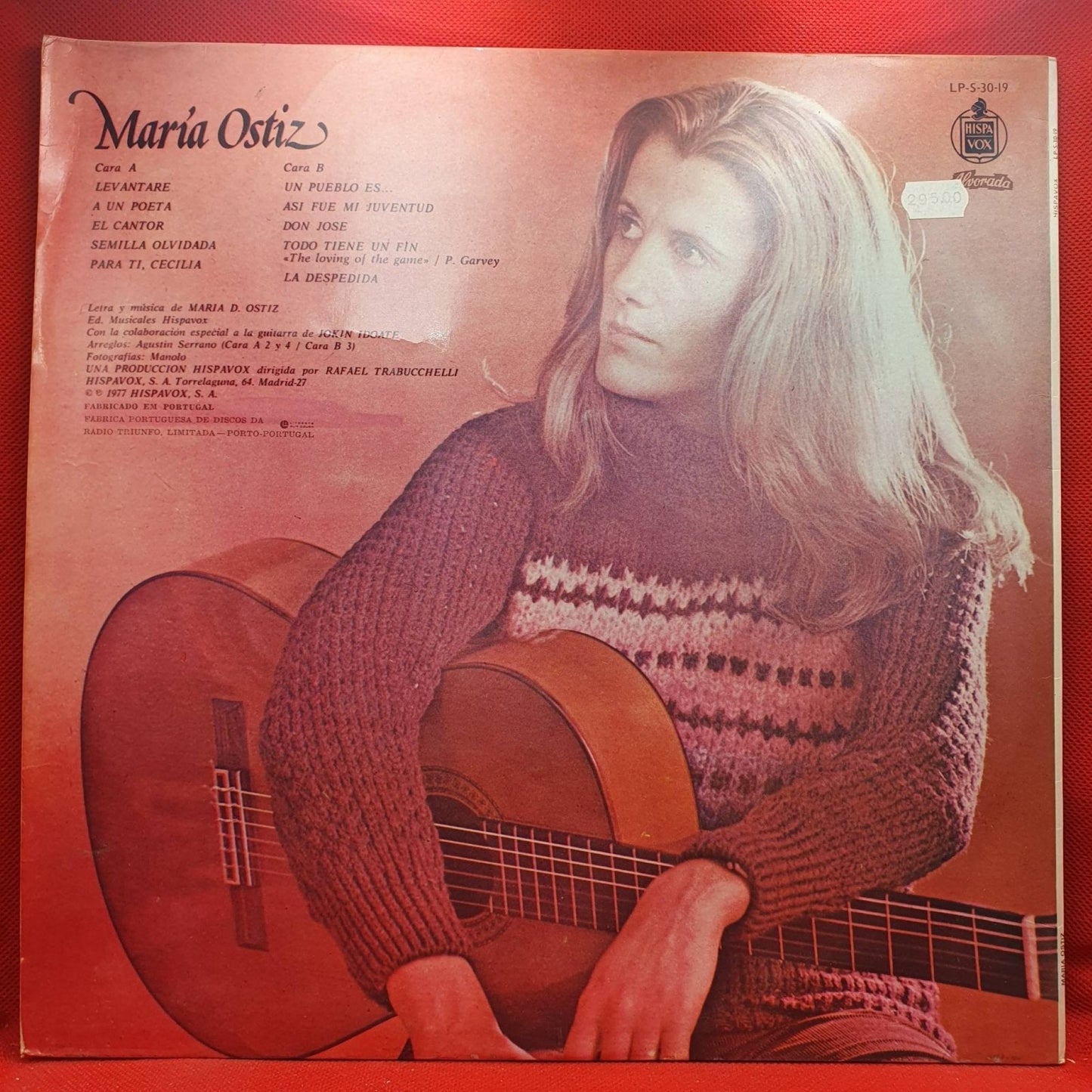 Maria Ostiz ‎– Un Pueblo Es... Levantaré - Vinyl Store Online