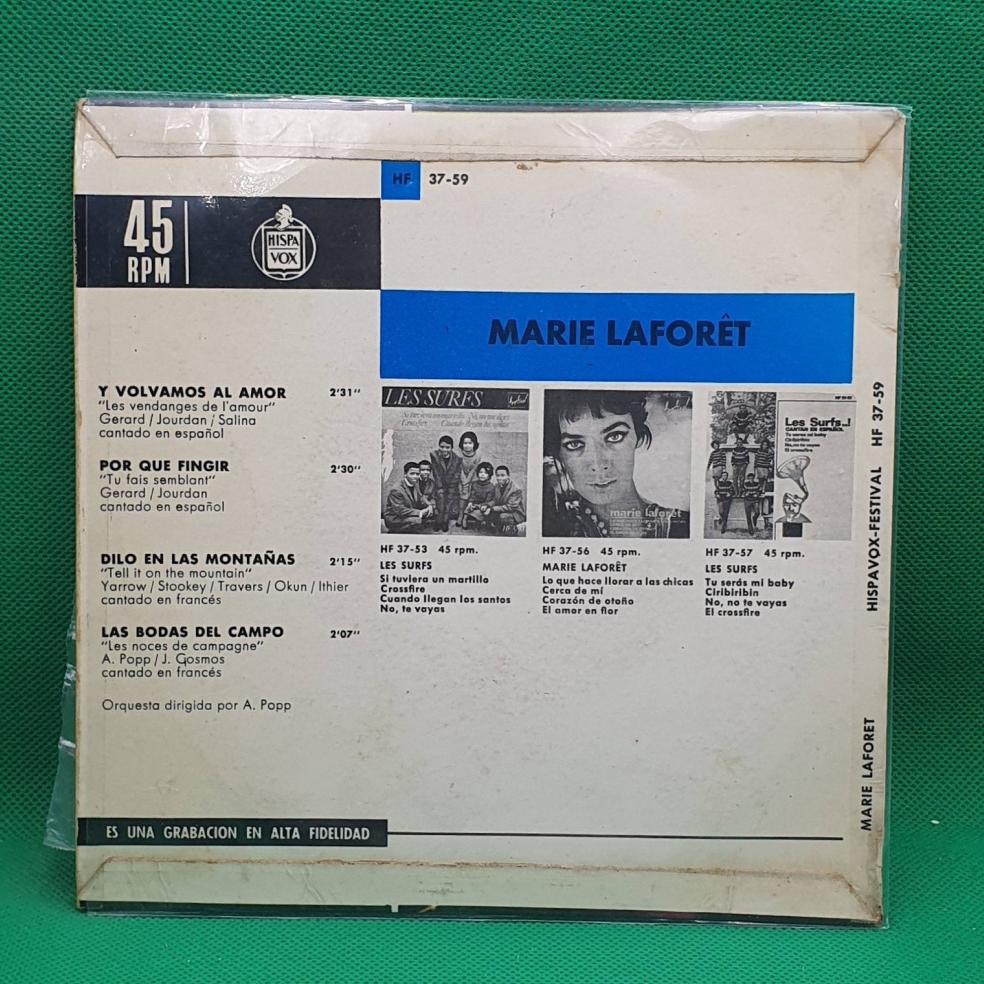 Marie Laforêt ‎– Canta En Español / Canta En Francés - Vinyl Store Online