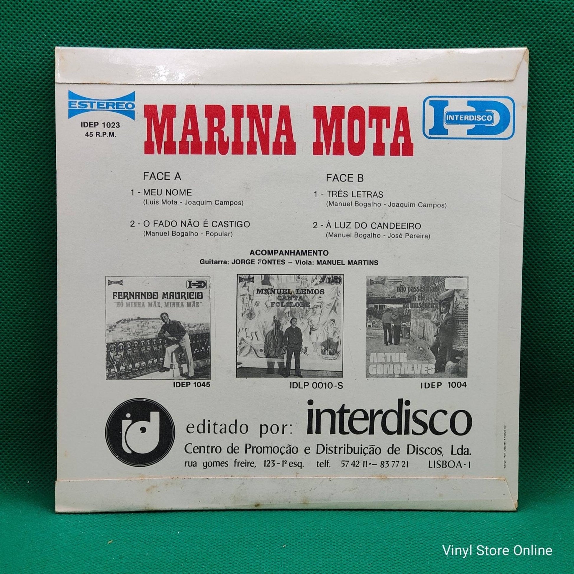 Marina Mota ‎– Meu Nome - Vinyl Store Online