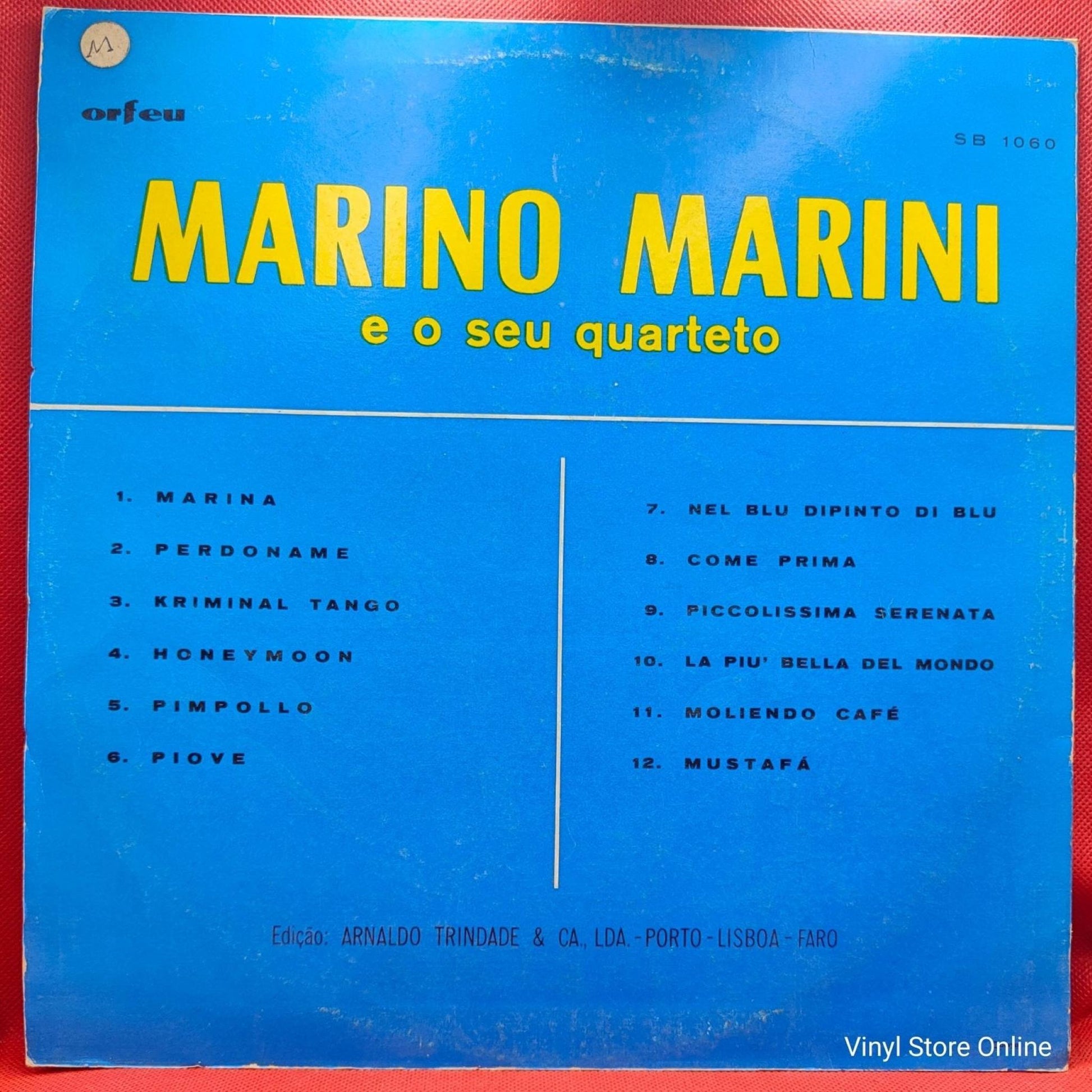 Marino Marini E O Seu Quarteto ‎– Marino Marini E O Seu Quarteto - Vinyl Store Online