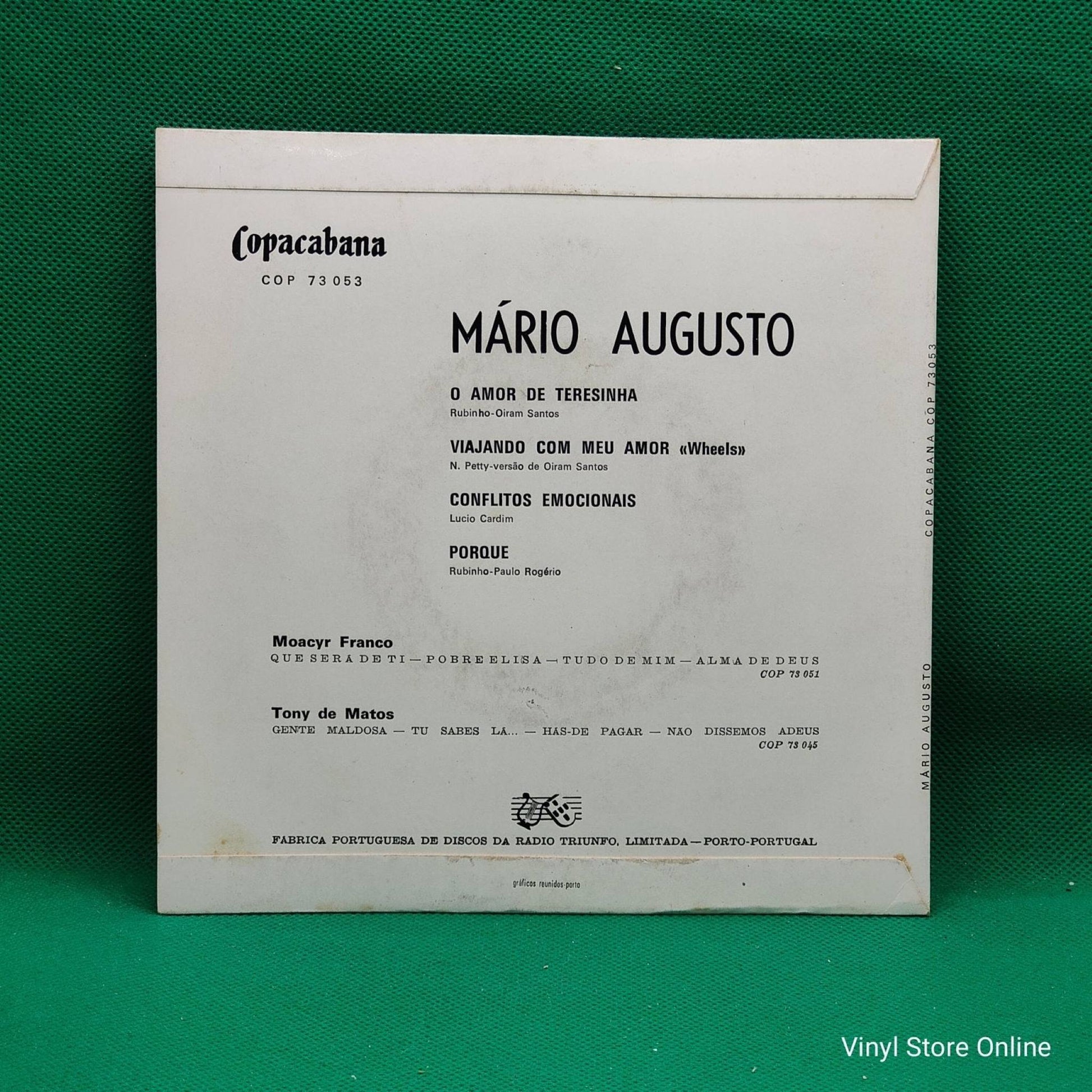 Mário Augusto ‎– O Amor de Teresinha - Vinyl Store Online