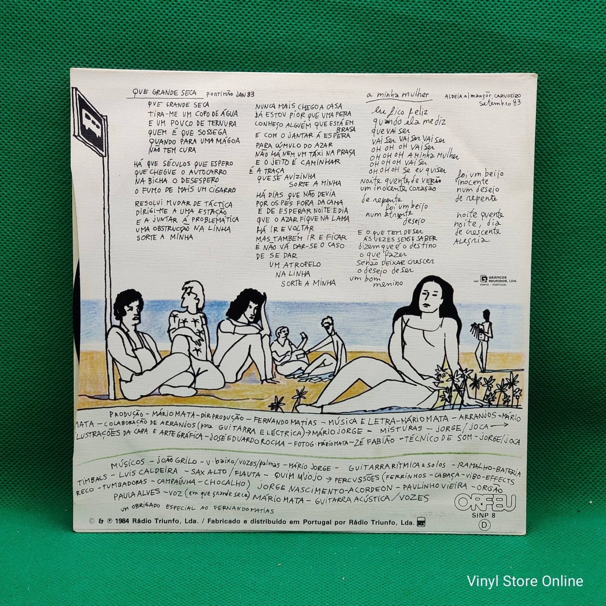 Mário Mata ‎– Que Grande Seca - Vinyl Store Online