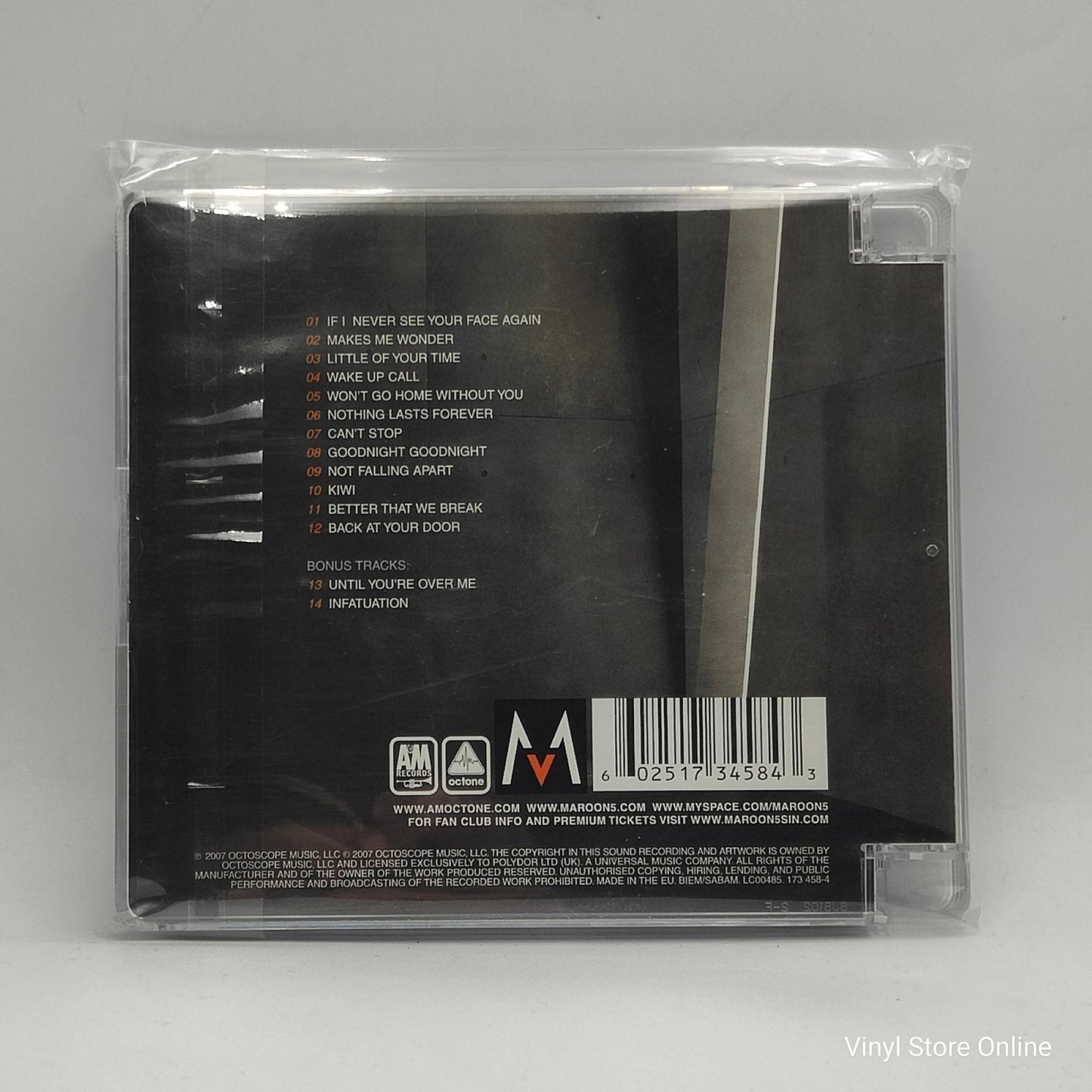 Maroon 5 ‎– It Won't Be Soon Before Long - Vinyl Store Online