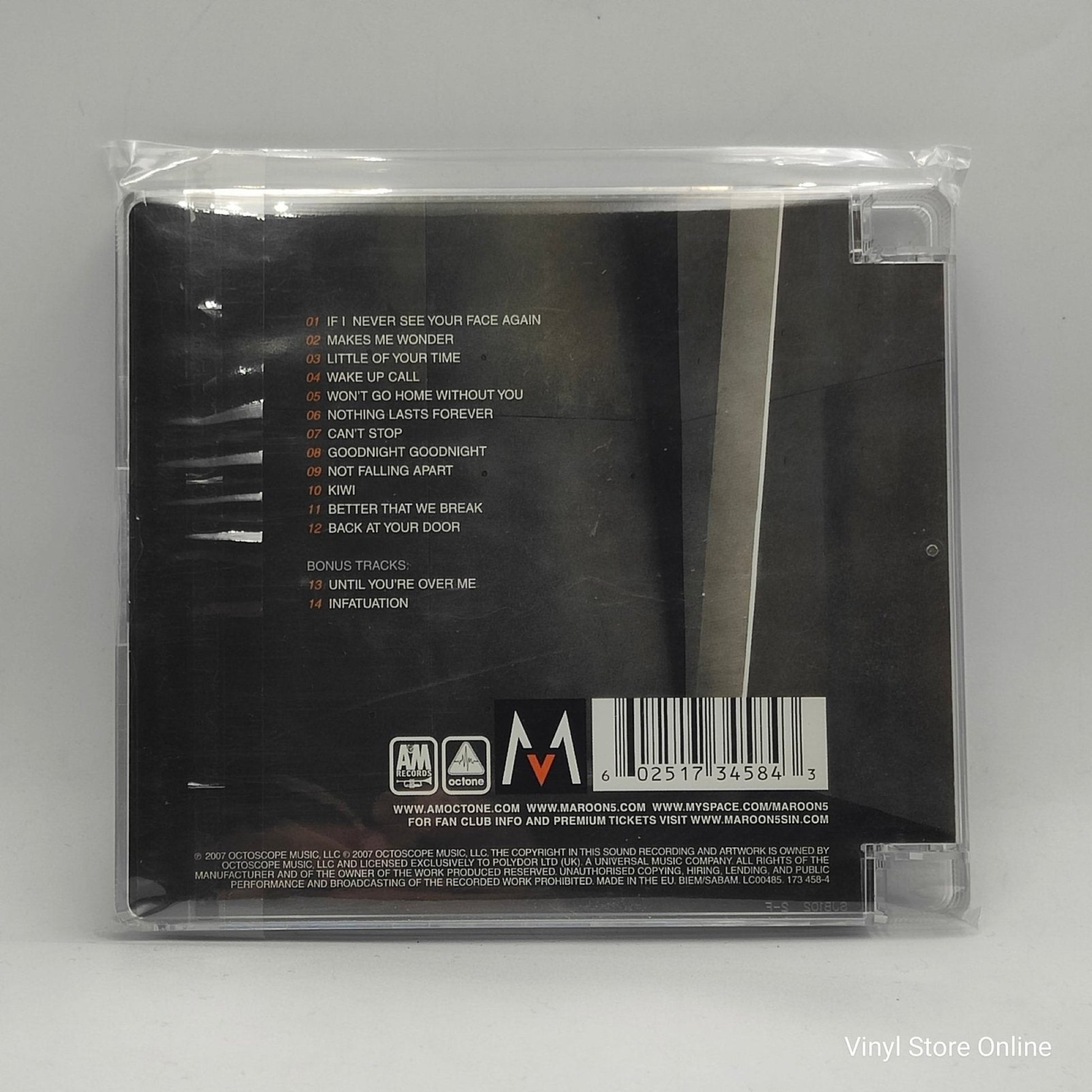 Maroon 5 ‎– It Won't Be Soon Before Long - Vinyl Store Online