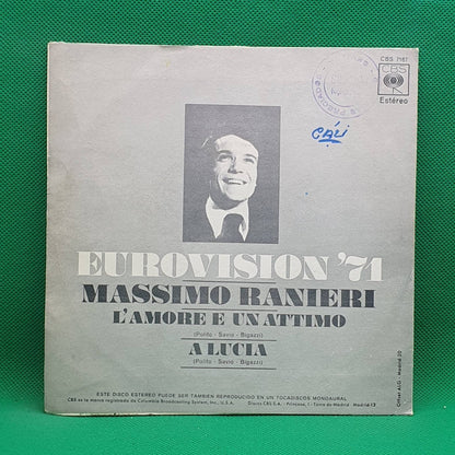 Massimo Ranieri ‎– Eurovision '71 - L'amore E Un Attimo - Vinyl Store Online