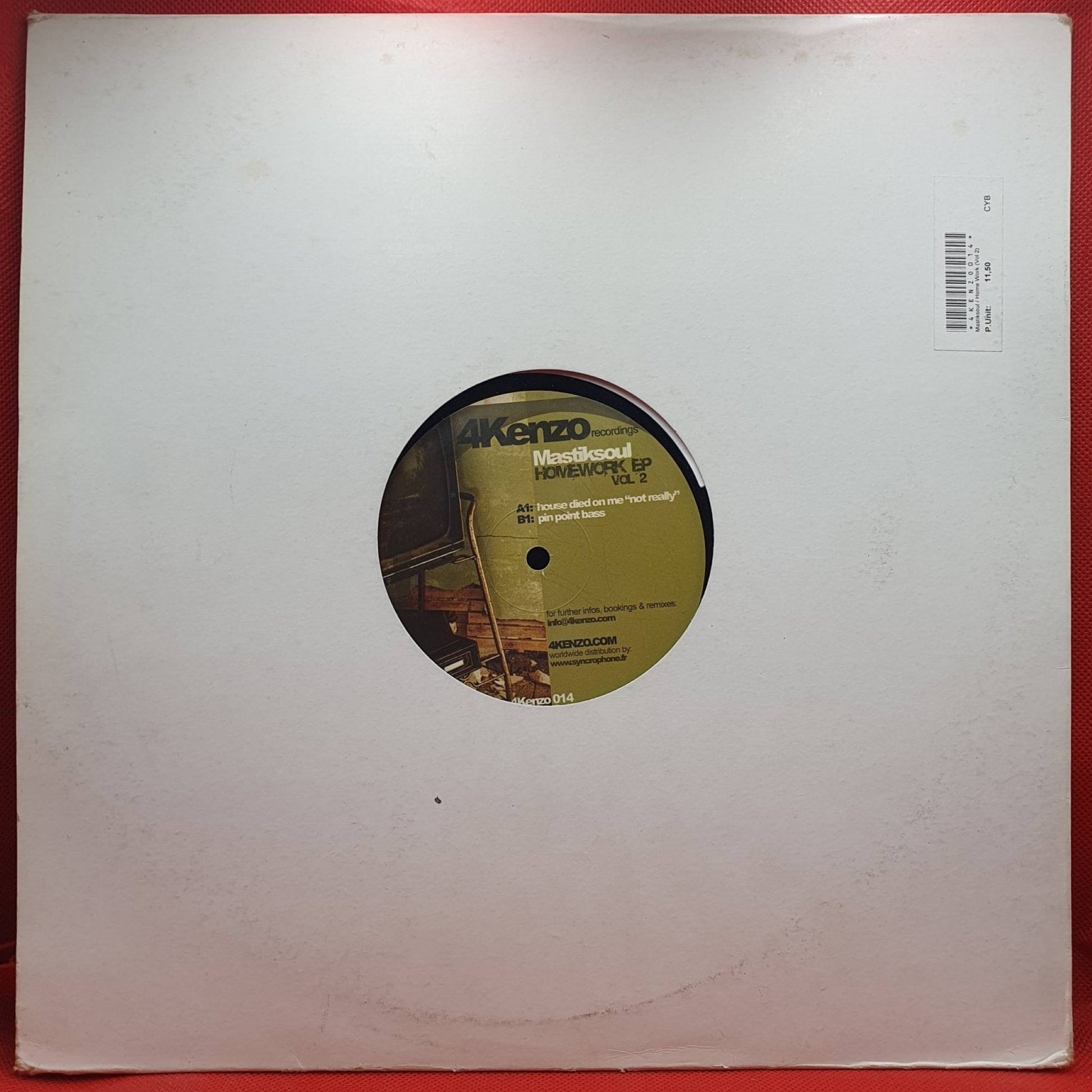 Mastiksoul ‎– Homework EP Vol 2 - Vinyl Store Online