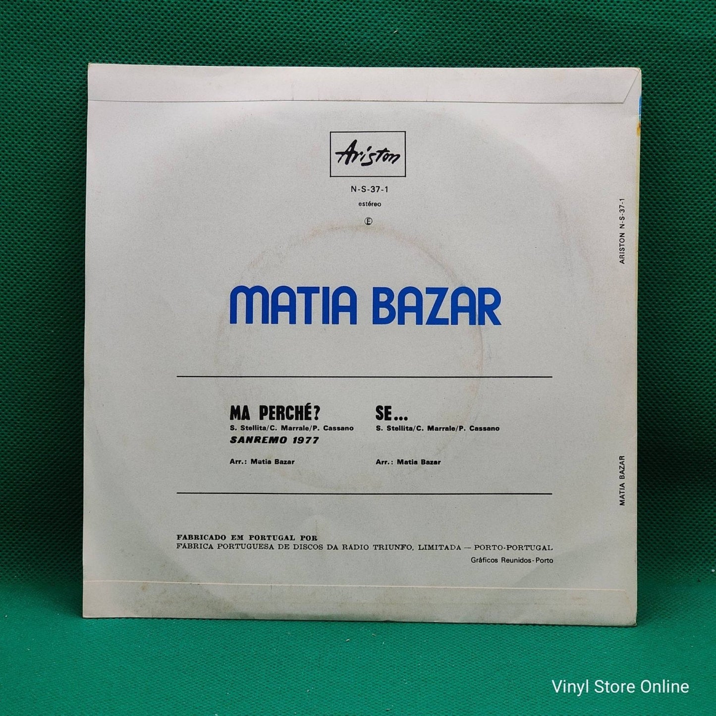 Matia Bazar ‎– Ma Perchè? - Vinyl Store Online