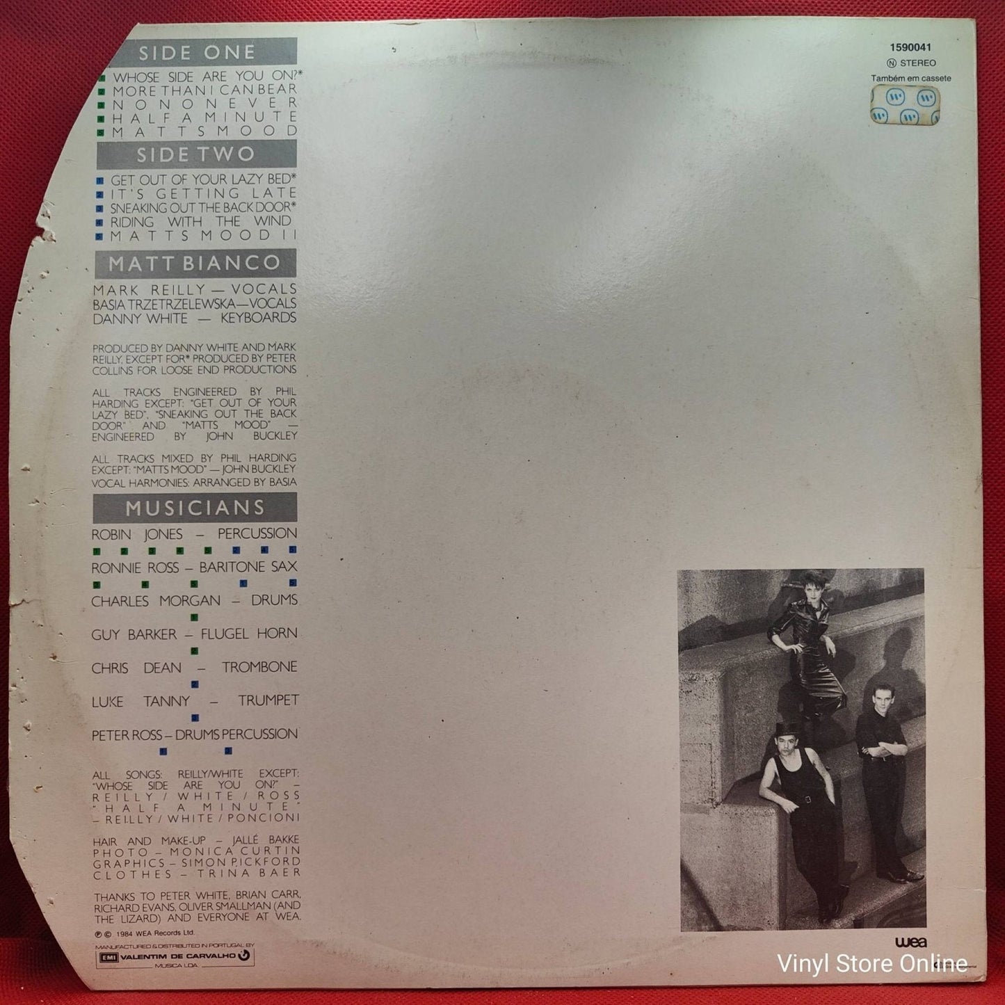 Matt Bianco ‎– Whose Side Are You On - Vinyl Store Online