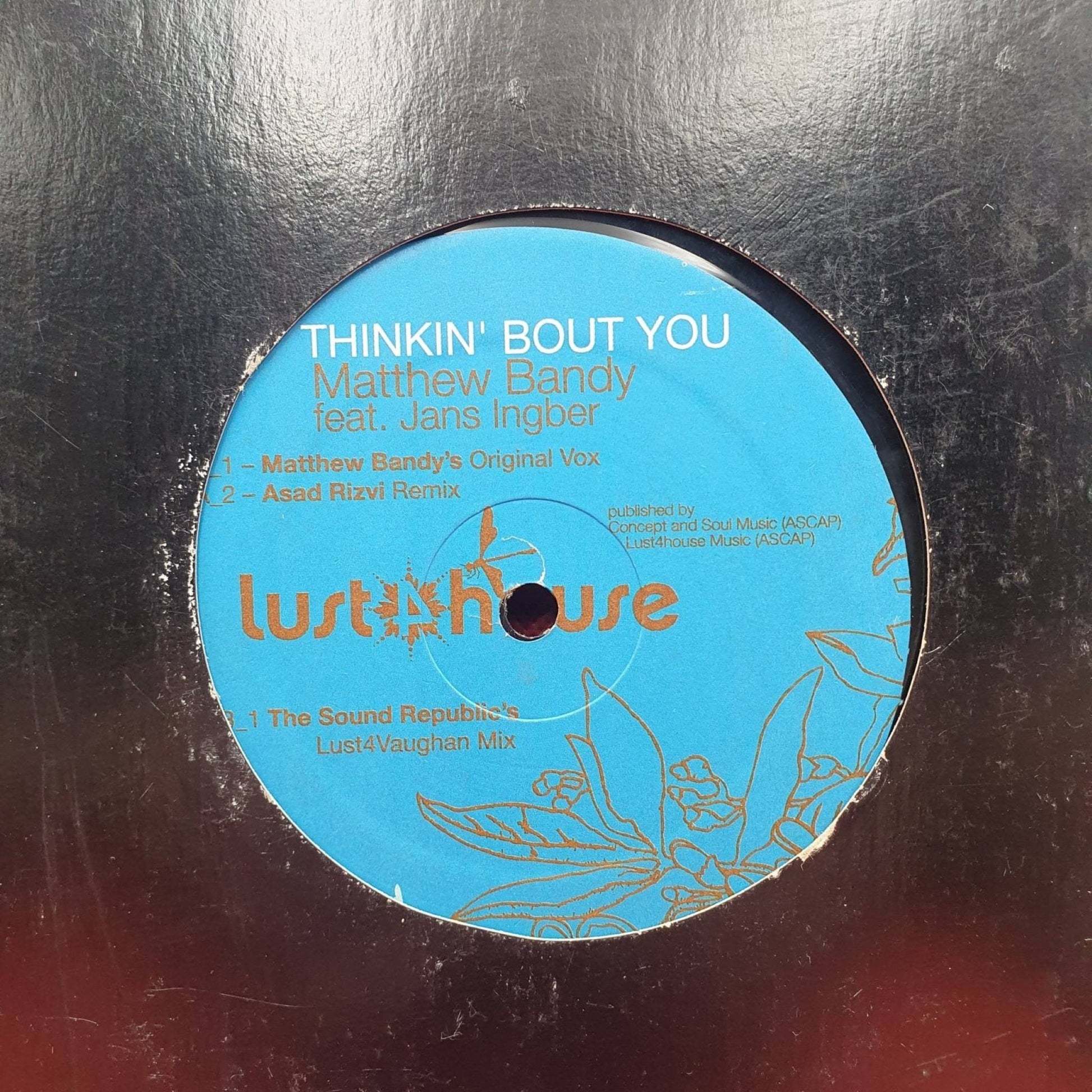 Matthew Bandy ft Jans Ingber ‎– Thinkin' Bout You - Vinyl Store Online