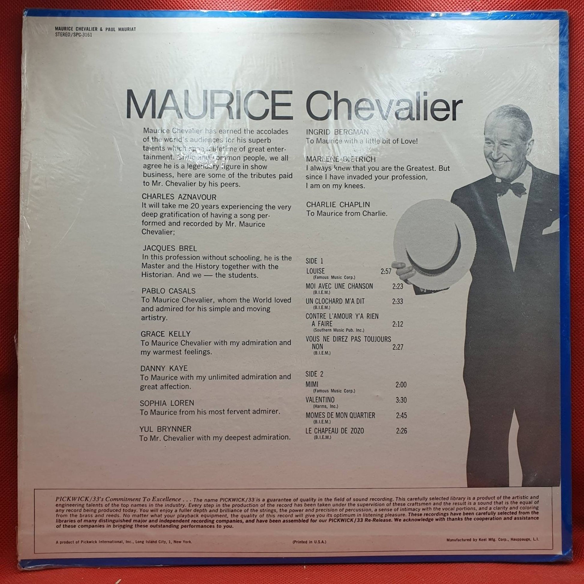 Maurice Chevalier & Paul Mauriat ‎– Mimi - Vinyl Store Online