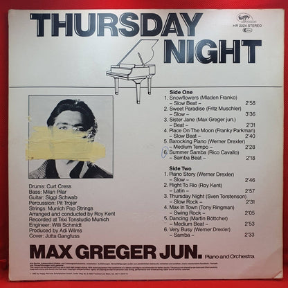 Max Greger Jun. ‎– Thursday Night - Vinyl Store Online