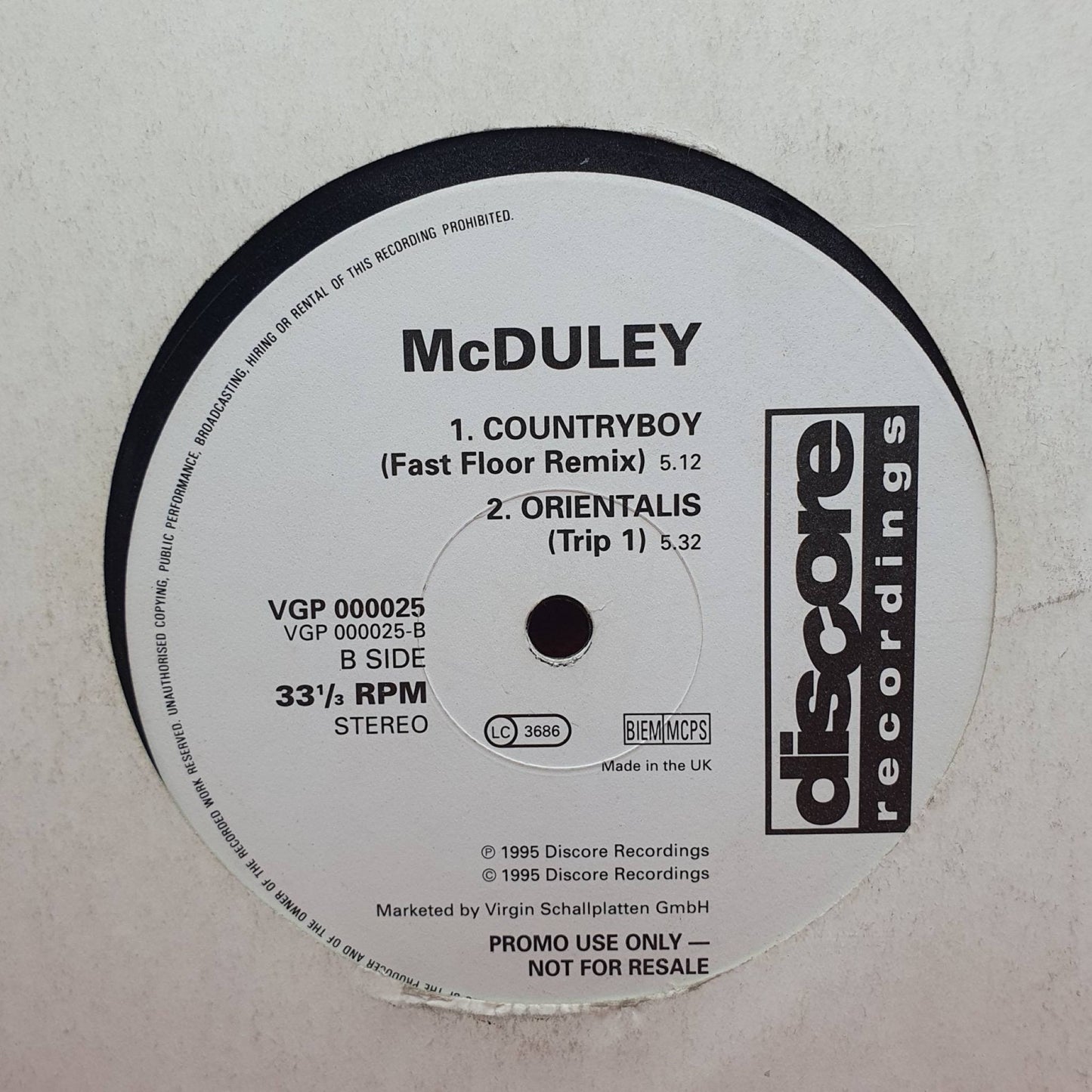 McDuley ‎– Countryboy - Vinyl Store Online