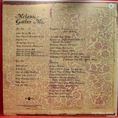 Melanie ‎– Gather Me - Vinyl Store Online