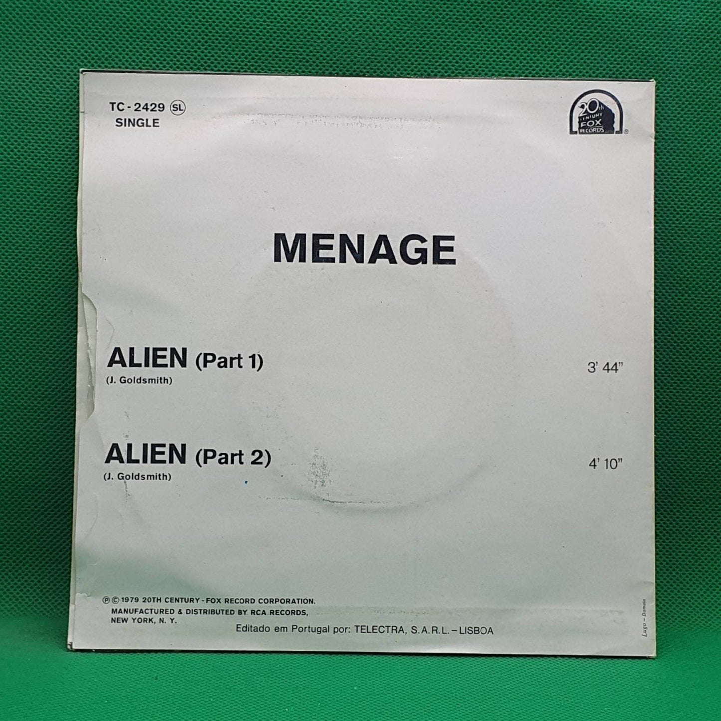 Menage ‎– Alien - Vinyl Store Online