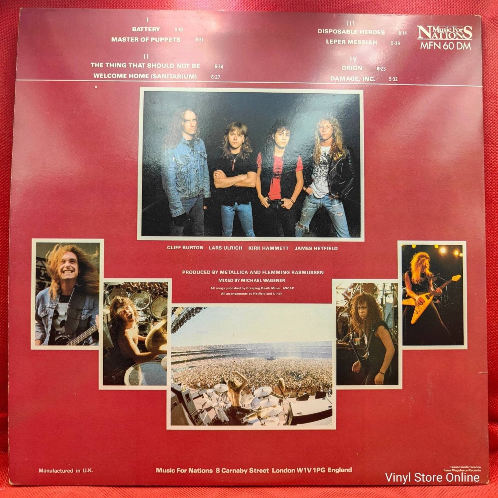 Metallica ‎– Master Of Puppets - Vinyl Store Online