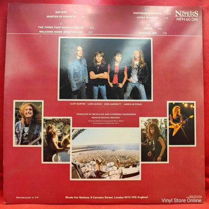 Metallica ‎– Master Of Puppets - Vinyl Store Online