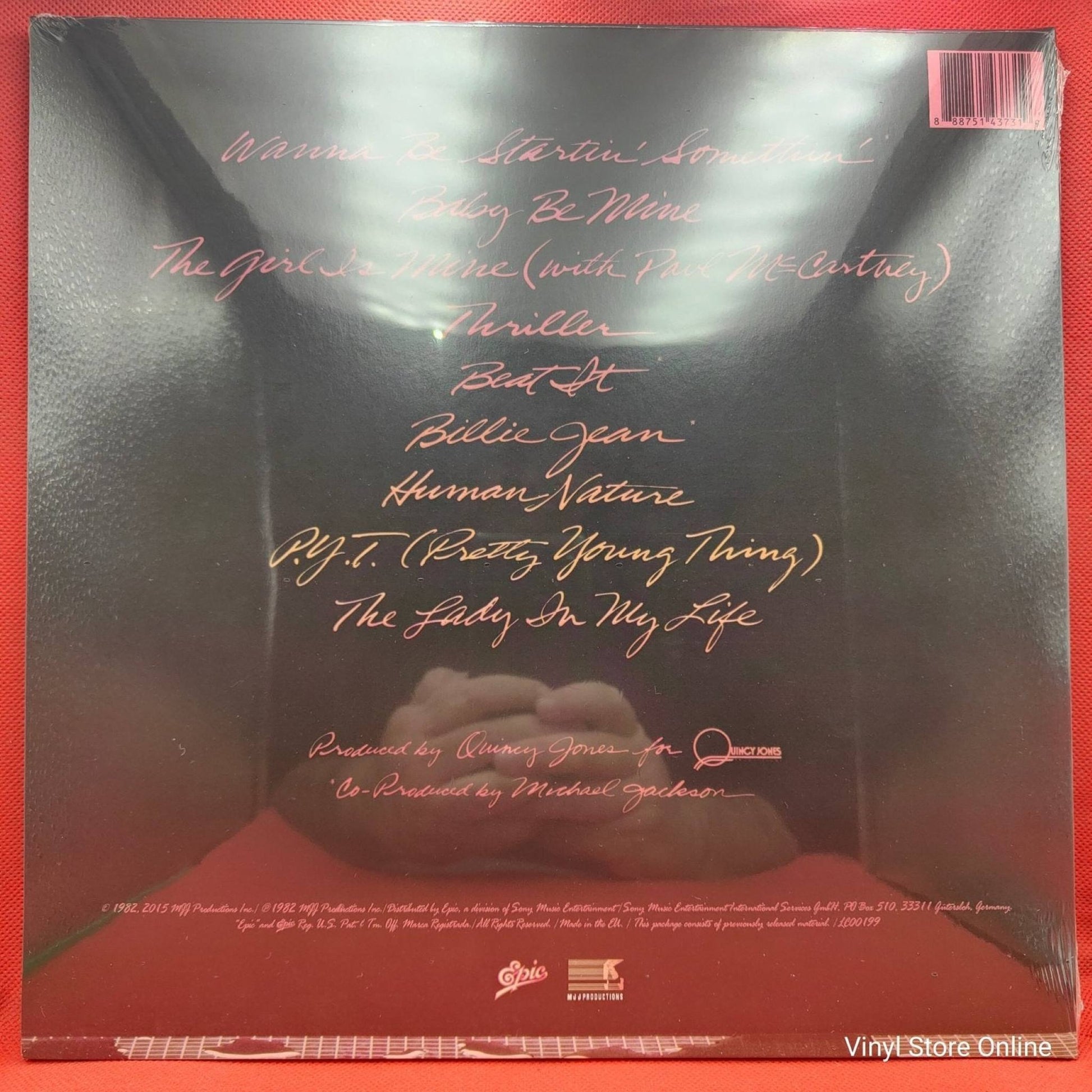 Michael Jackson ‎– Thriller - Vinyl Store Online