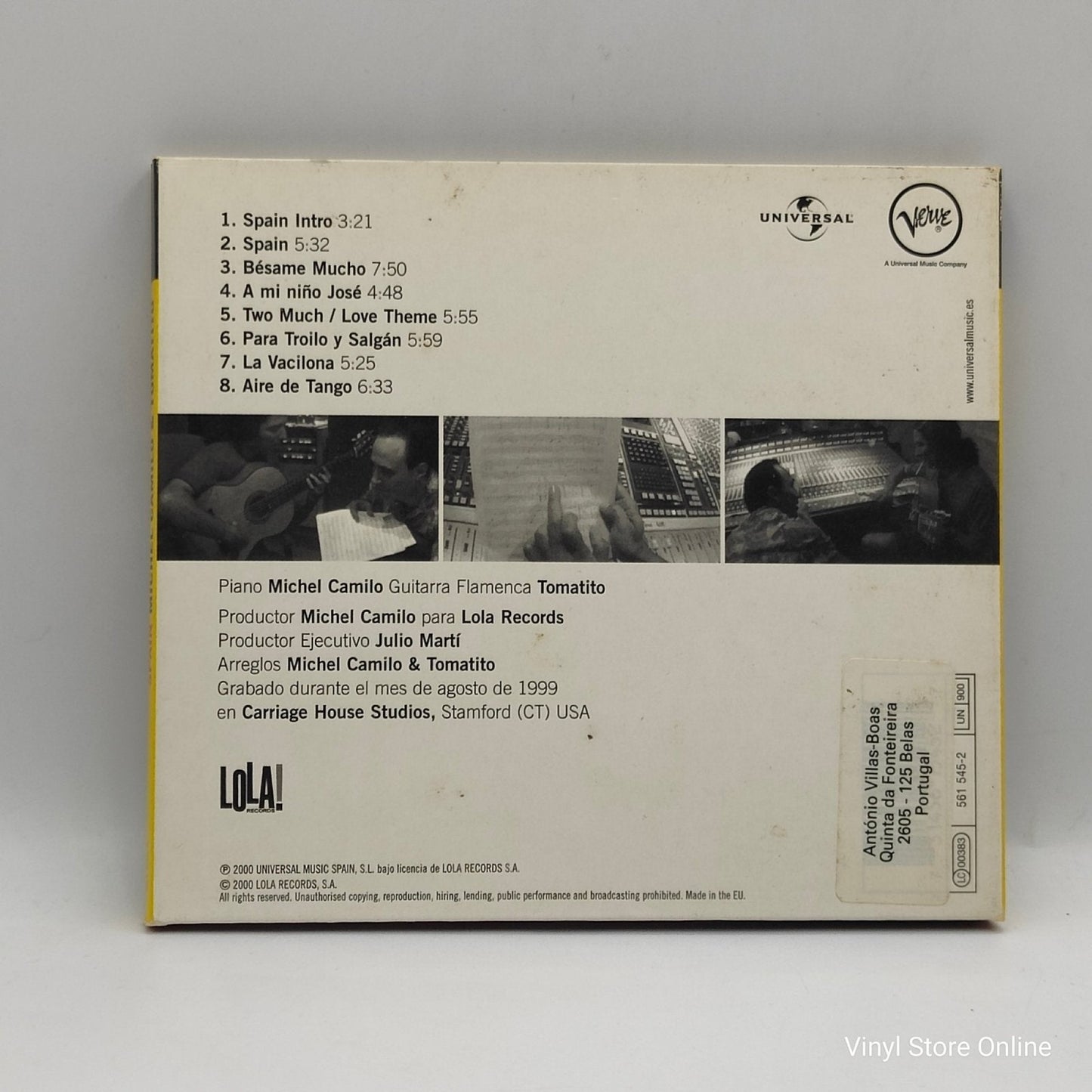 Michel Camilo & Tomatito ‎– Spain - Vinyl Store Online