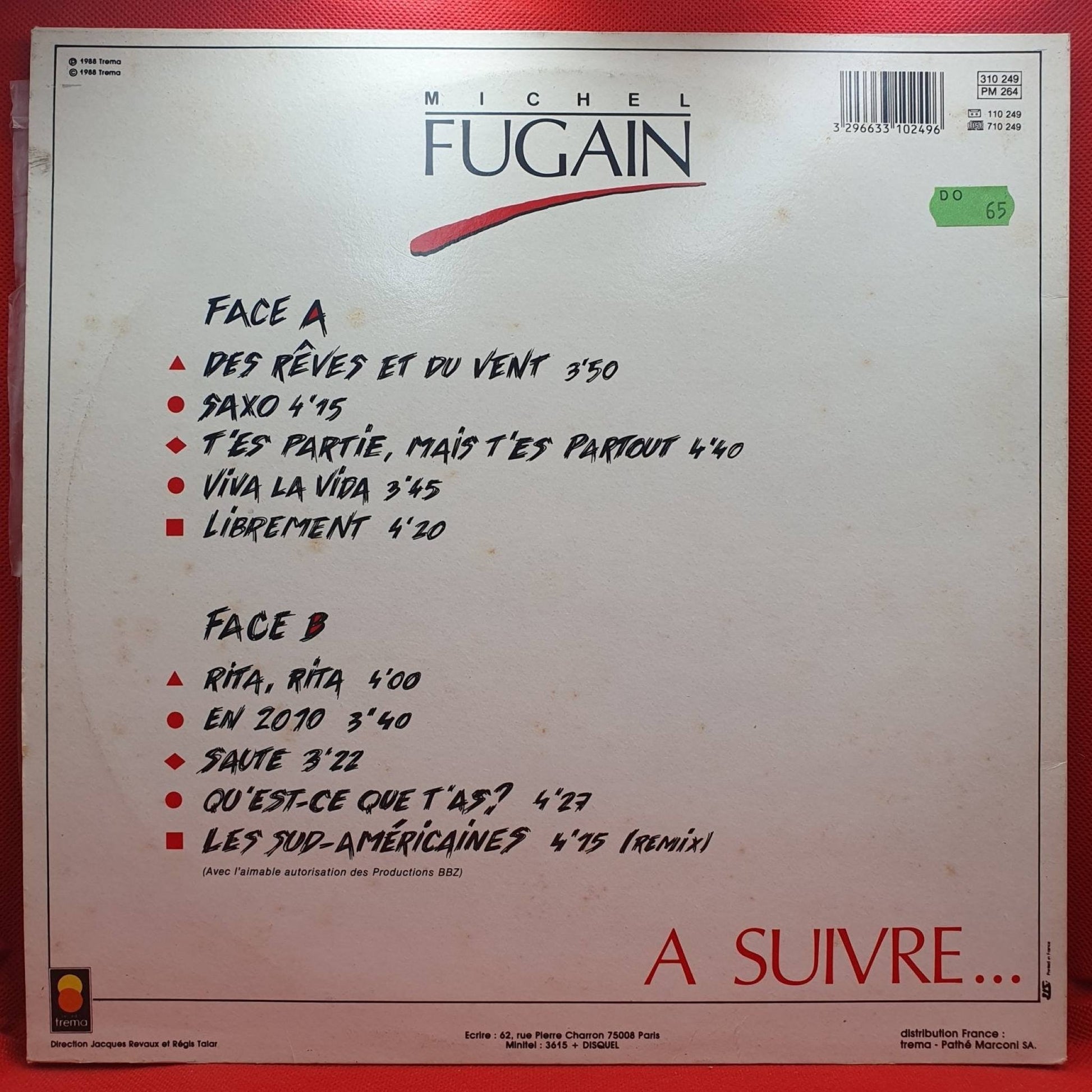 Michel Fugain ‎– Michel Fugain - Vinyl Store Online