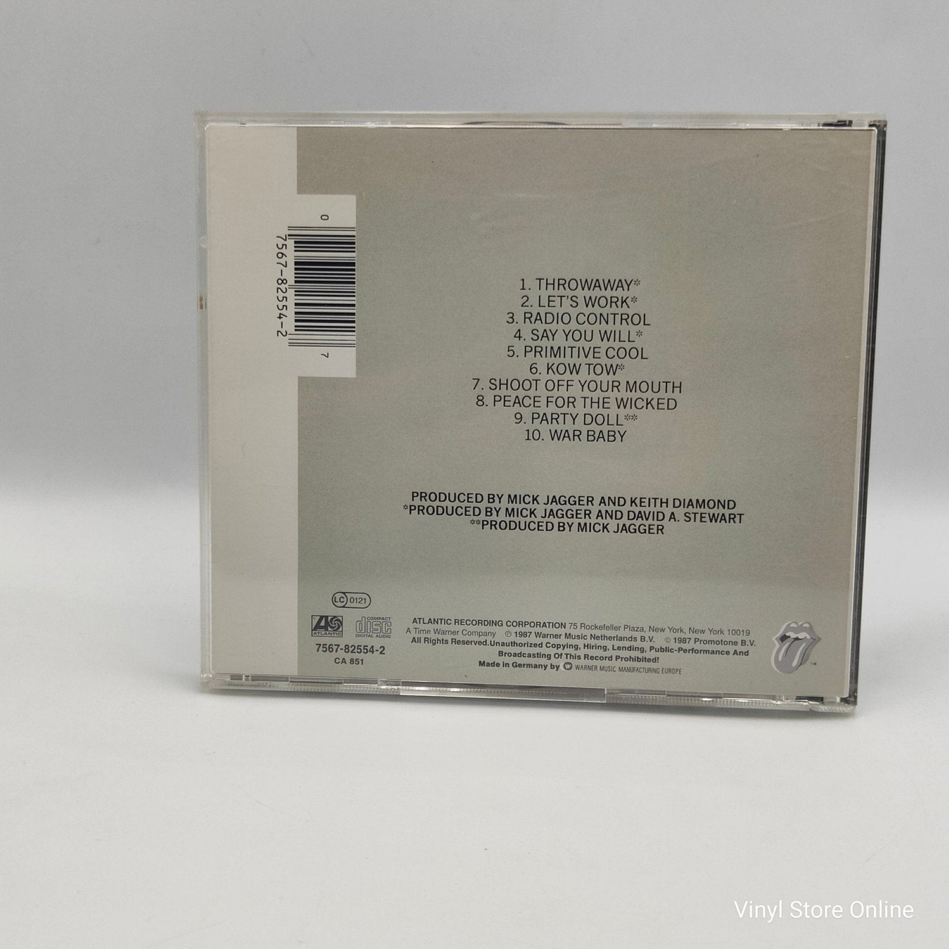 Mick Jagger ‎– Primitive Cool - Vinyl Store Online