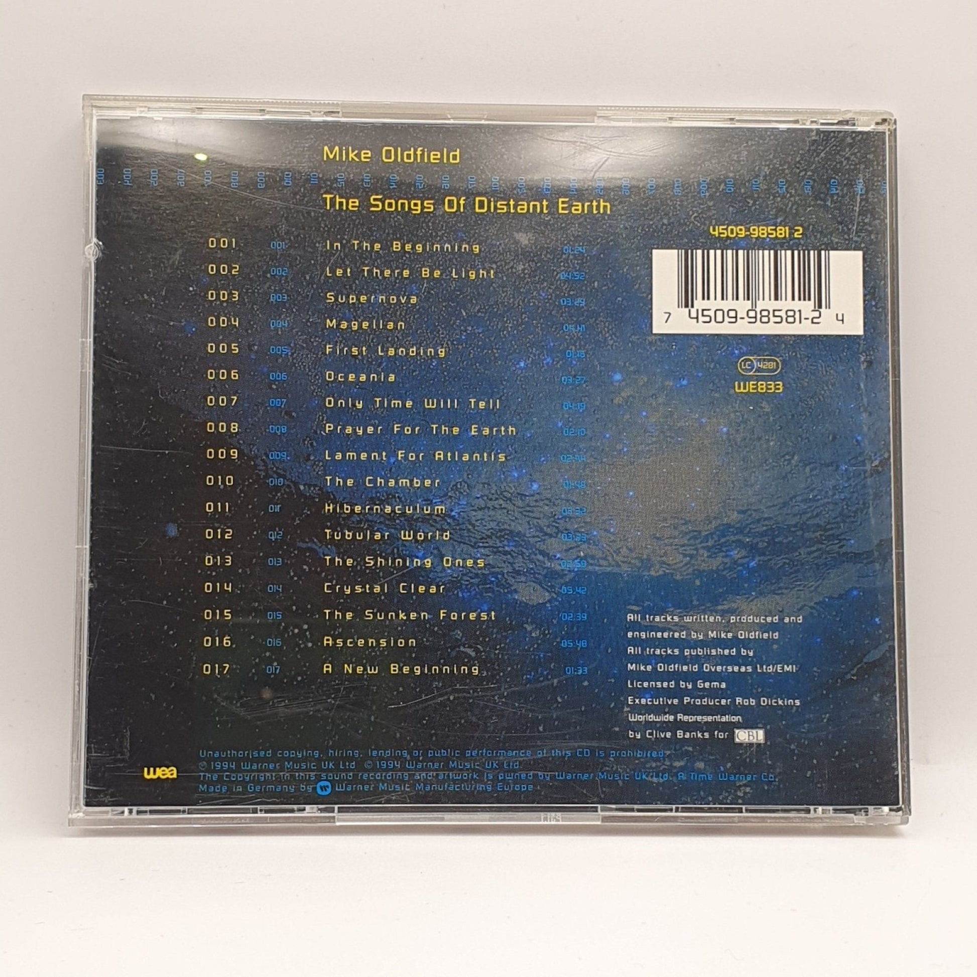 Mike Oldfield ‎– The Songs Of Distant Earth - Vinyl Store Online