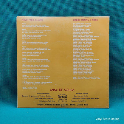 Mimi De Sousa ‎– Novo Fado Alegre / Lisboa Menina E Moça - Vinyl Store Online