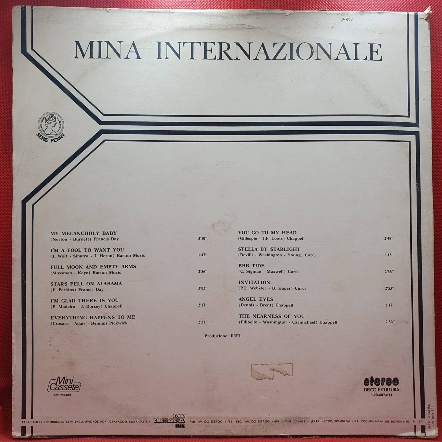 Mina ‎– Internazionale - Vinyl Store Online