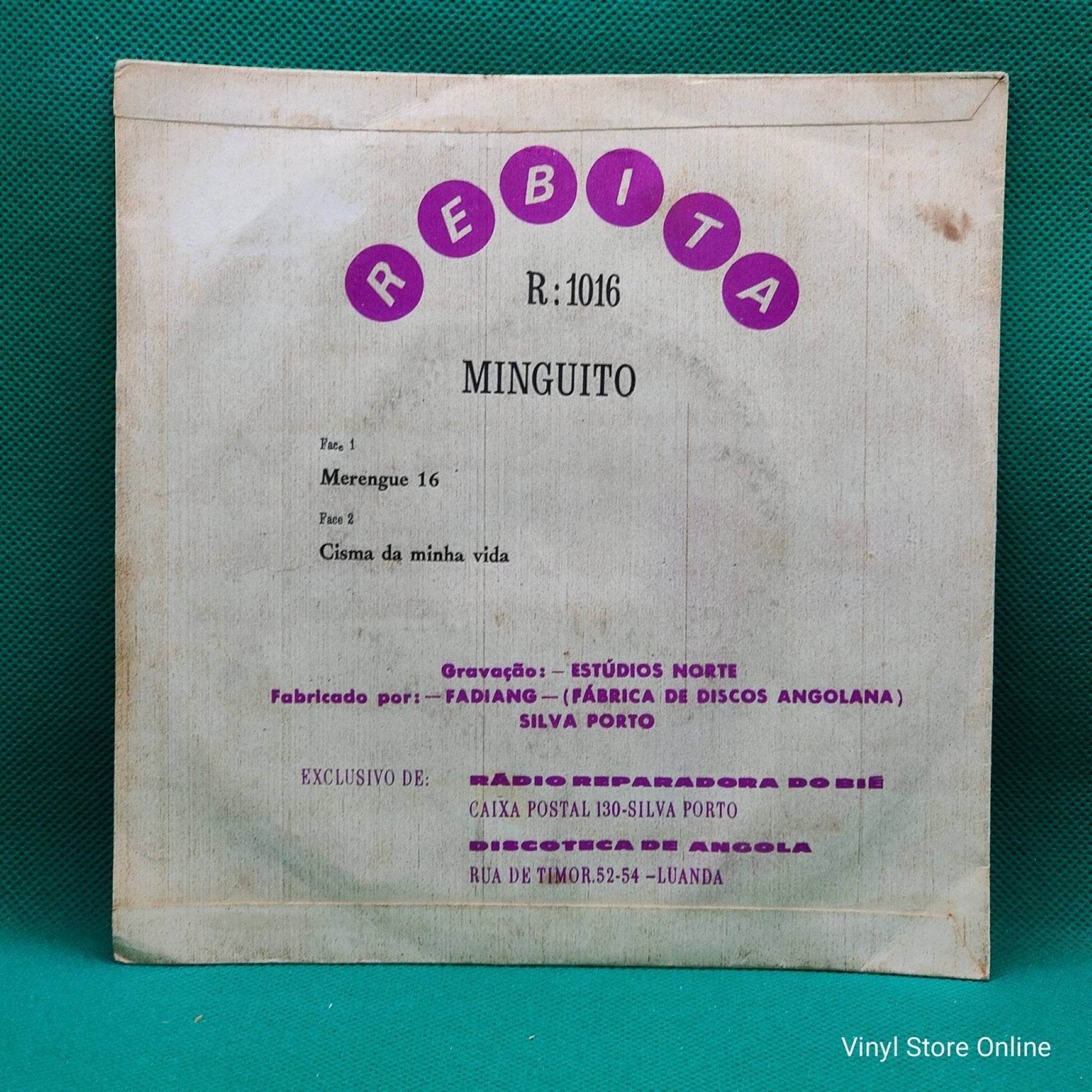 Minguito ‎– Merengue 16 / Cisma Da Minha Vida - Vinyl Store Online