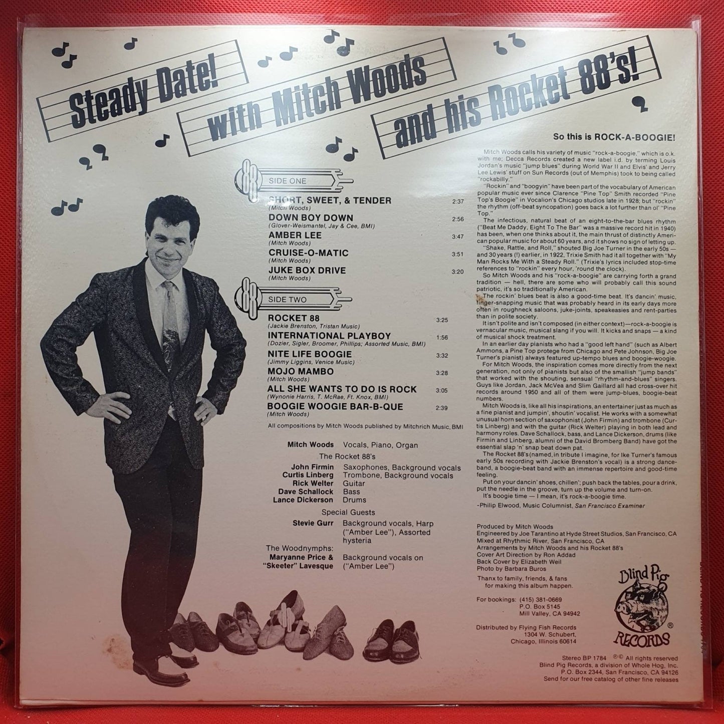 Mitch Woods And His Rocket 88's ‎– Steady Date! - Vinyl Store Online