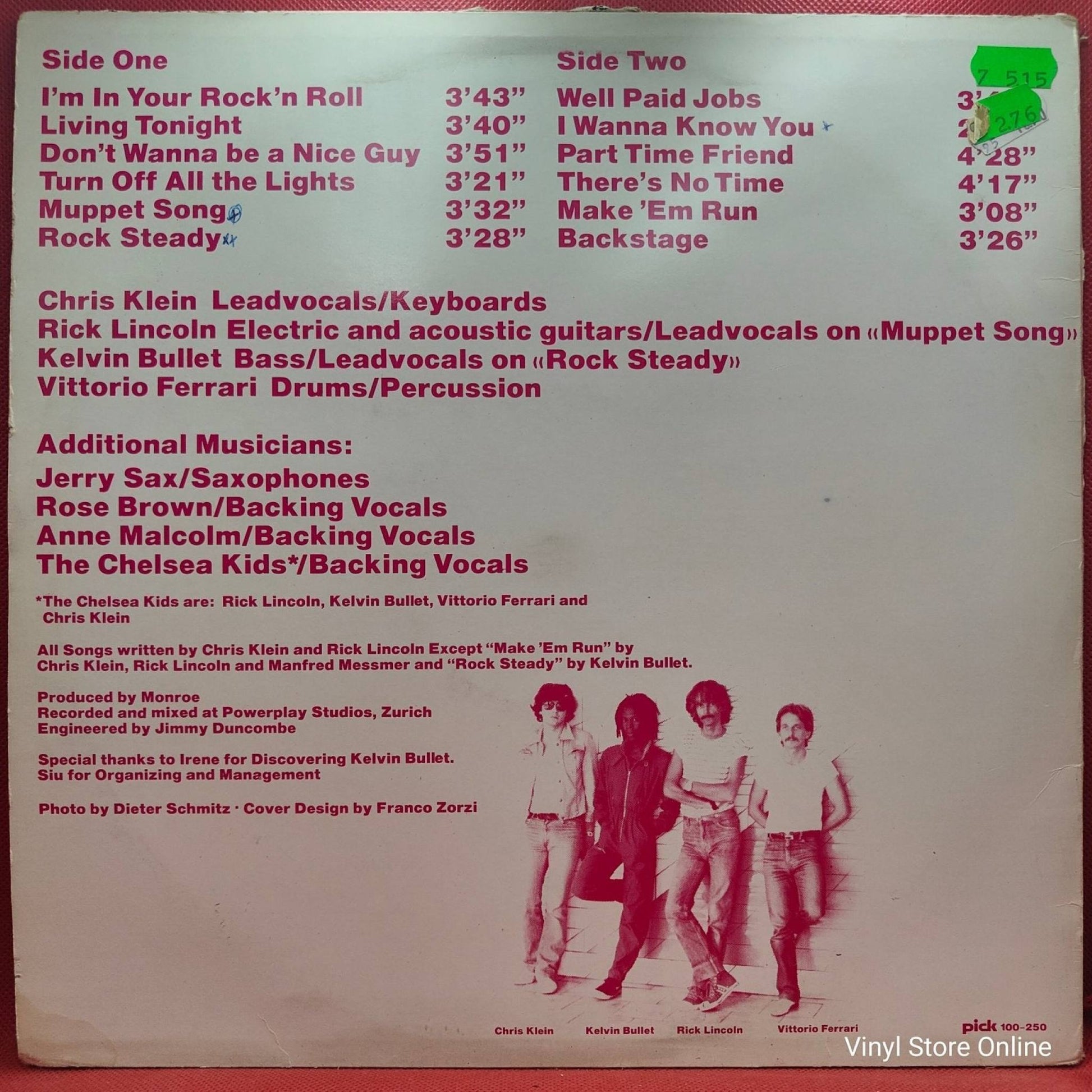 Monroe ‎– Backstage - Vinyl Store Online