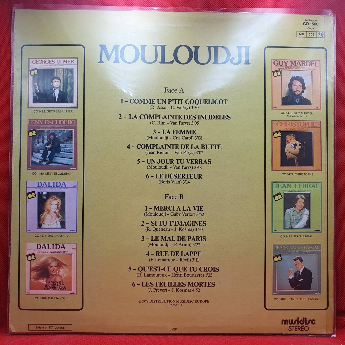 Mouloudji ‎– Mouloudji - Vinyl Store Online