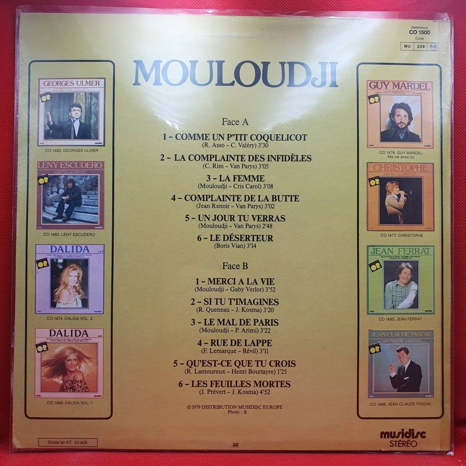 Mouloudji ‎– Mouloudji - Vinyl Store Online