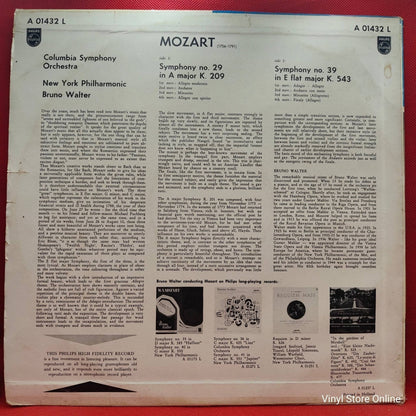 Mozart - Bruno Walter - Symphonie A - dur KV 201 / Symphonie Es - dur KV 543 - Vinyl Store Online