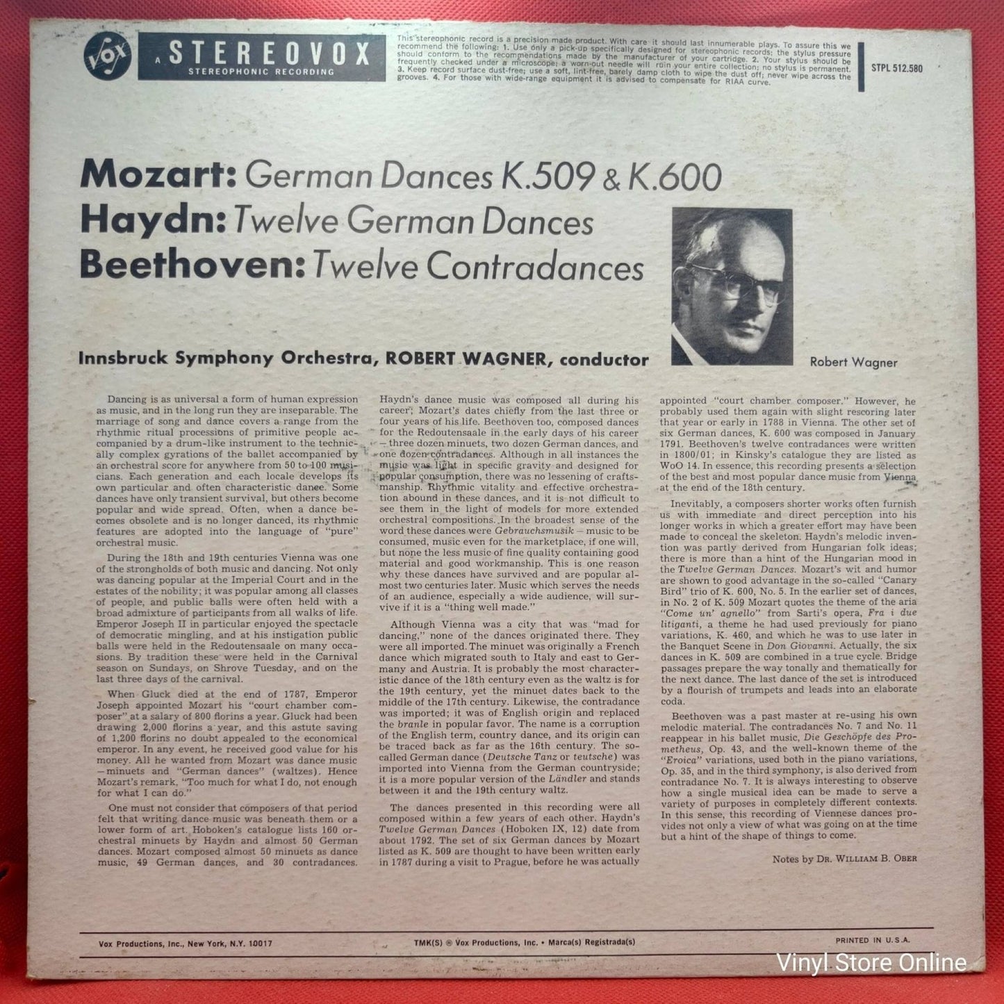 Mozart, Haydn, Beethoven - Innsbruck Symphony Orchestra ‎– German Dances - Vinyl Store Online