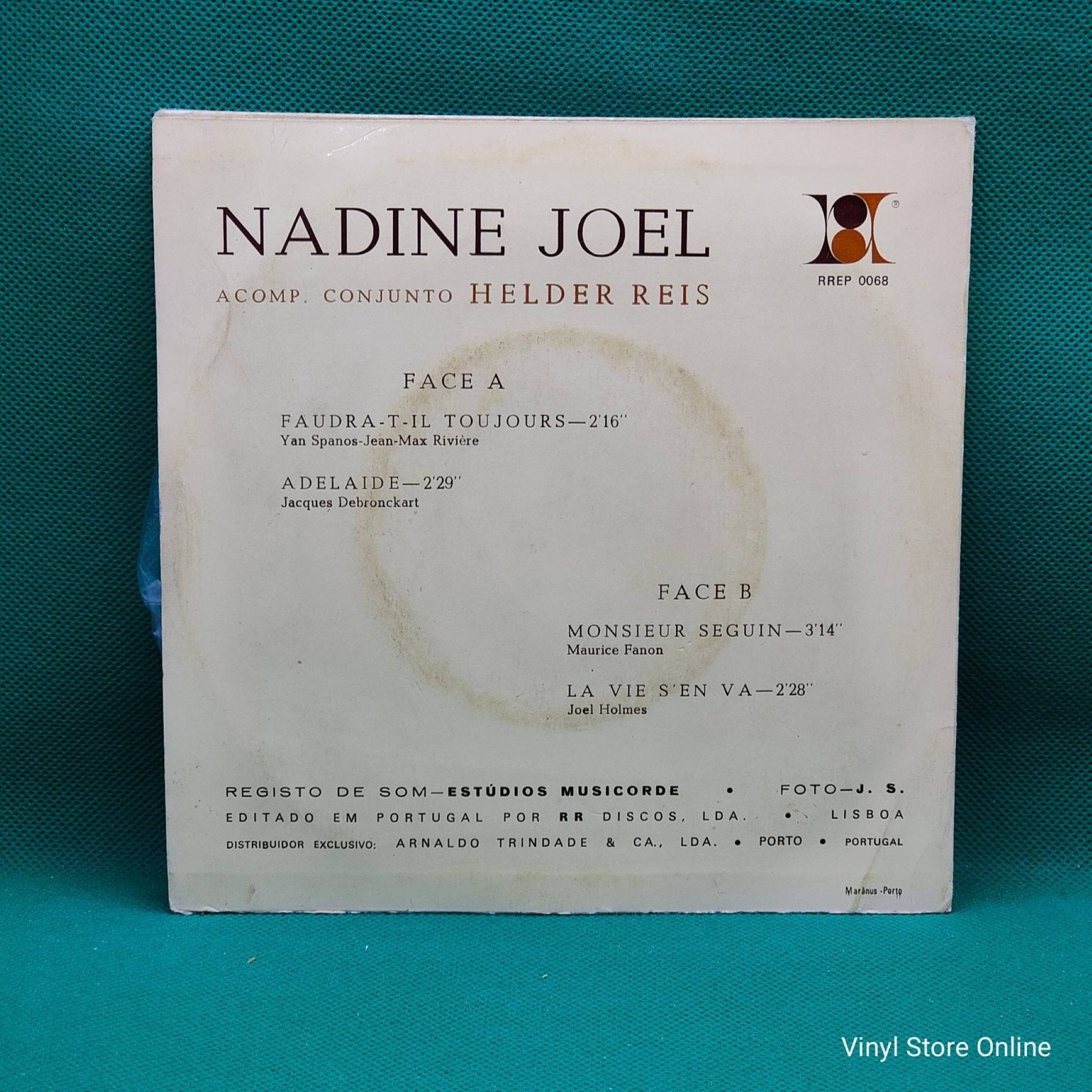 Nadine Joel ‎– Faudra t il toujours / Adelaide - Vinyl Store Online