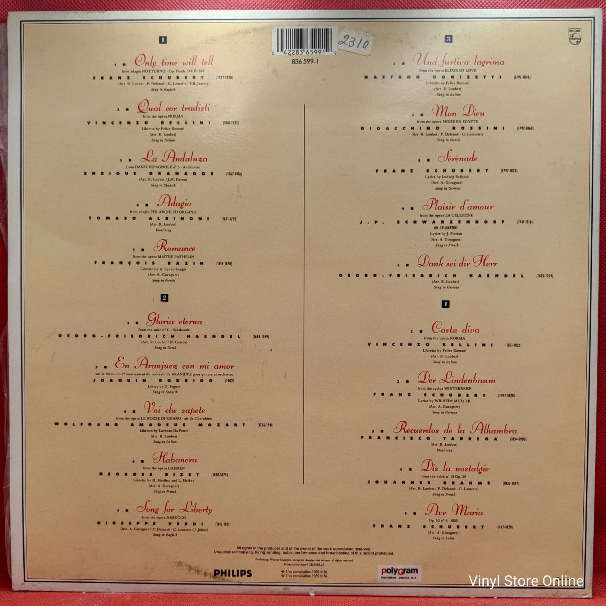 Nana Mouskouri ‎– Classical - Vinyl Store Online