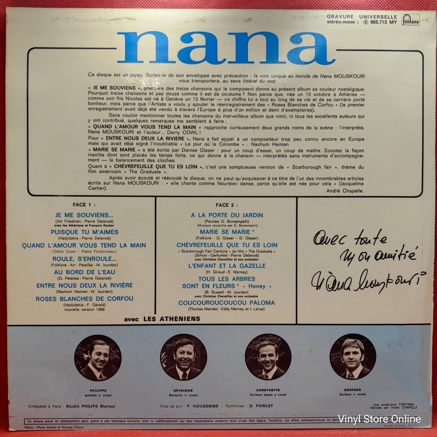 Nana ‎– Nana - Vinyl Store Online