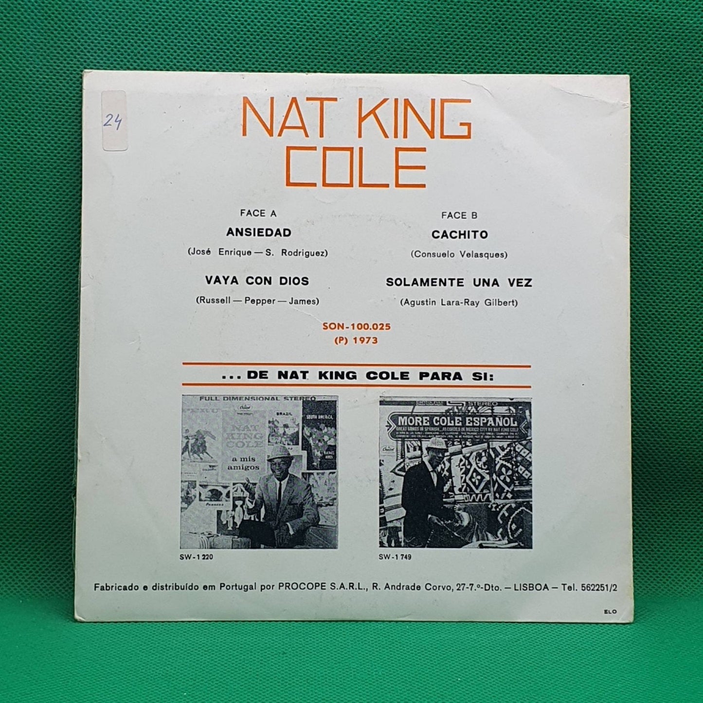 Nat King Cole ‎– Ansiedad - Vinyl Store Online