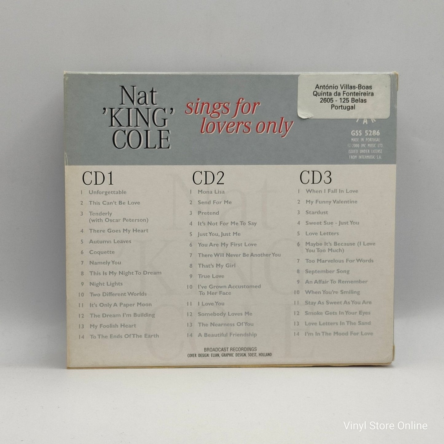 Nat King Cole – Sings For Lovers Only - Vinyl Store Online