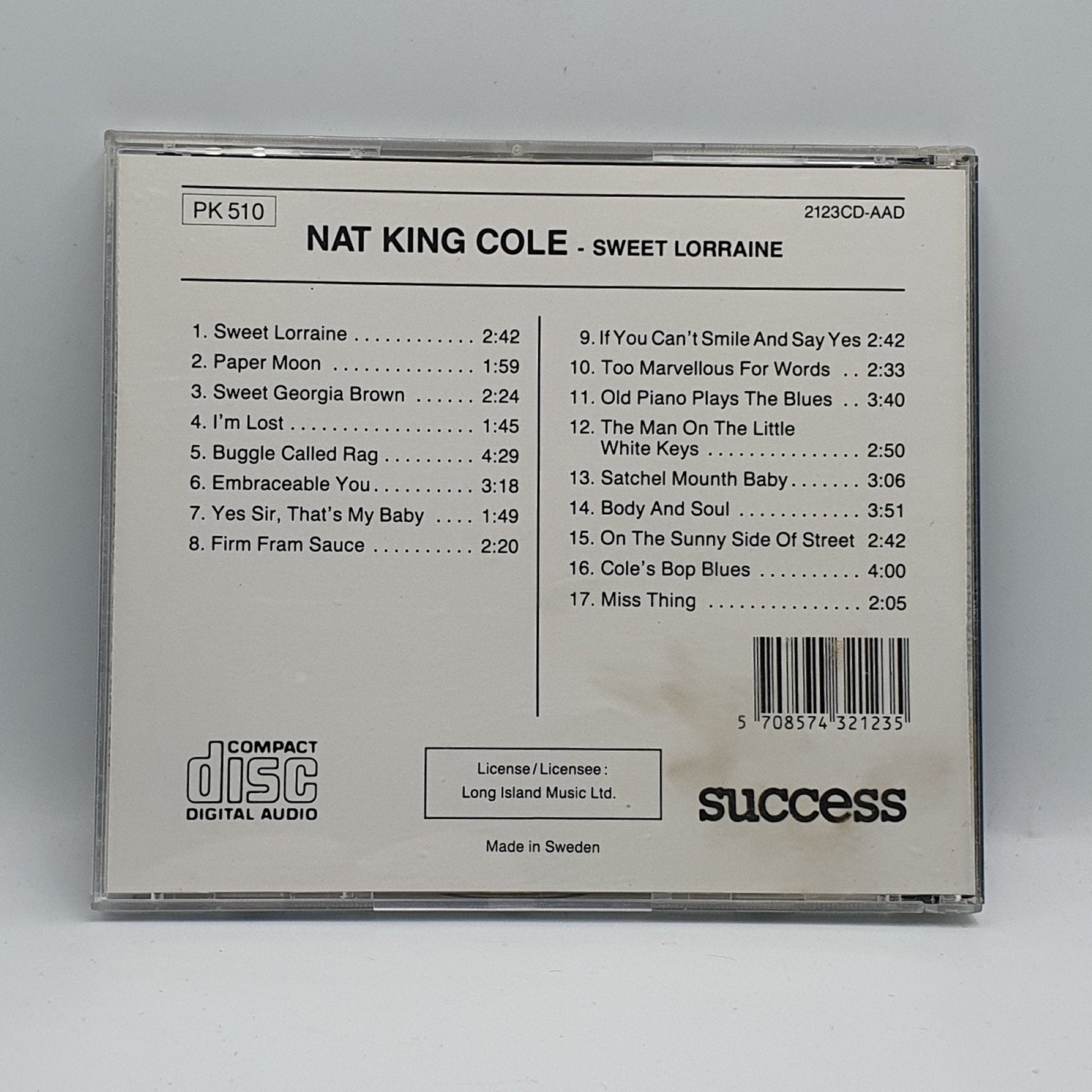 Nat King Cole ‎– Sweet Lorraine - Vinyl Store Online