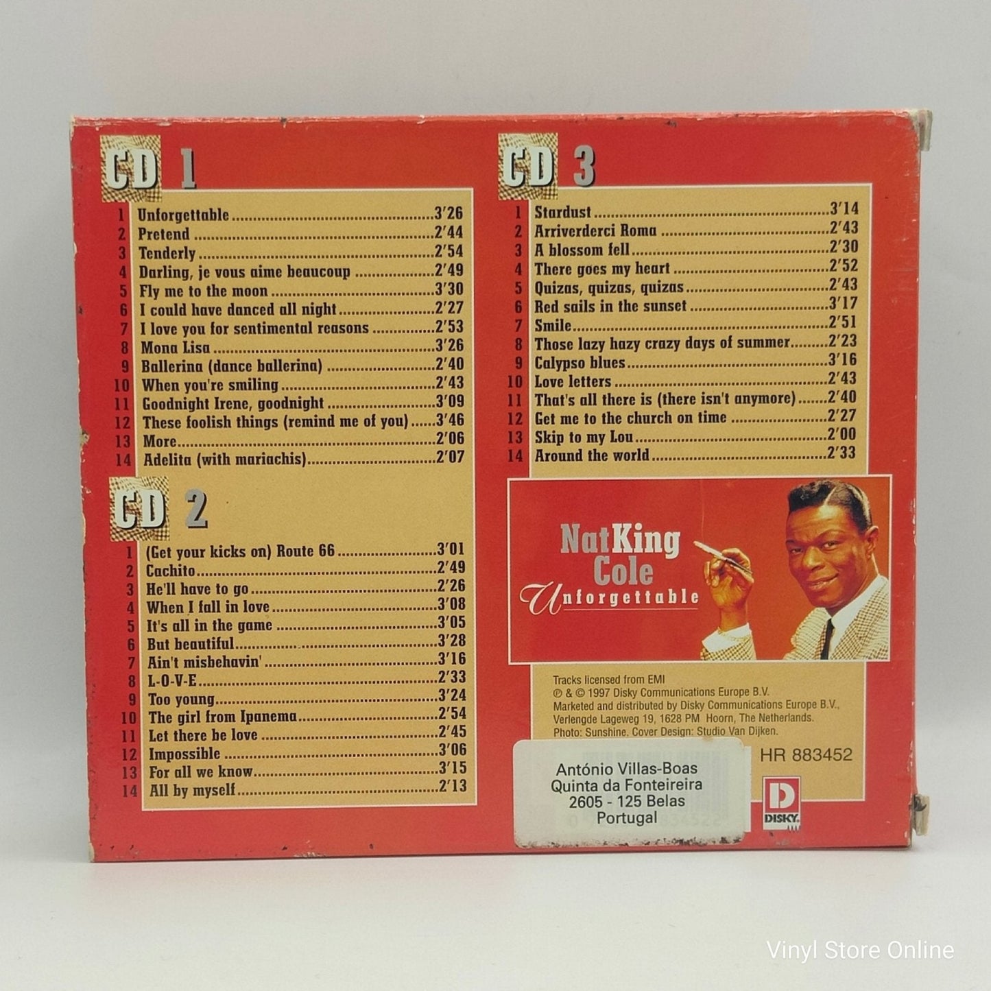Nat King Cole ‎– Unforgettable - Vinyl Store Online