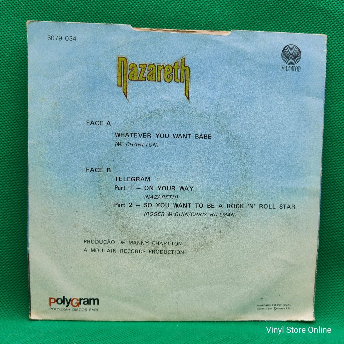 Nazareth (2) ‎– Whatever You Want Babe - Vinyl Store Online