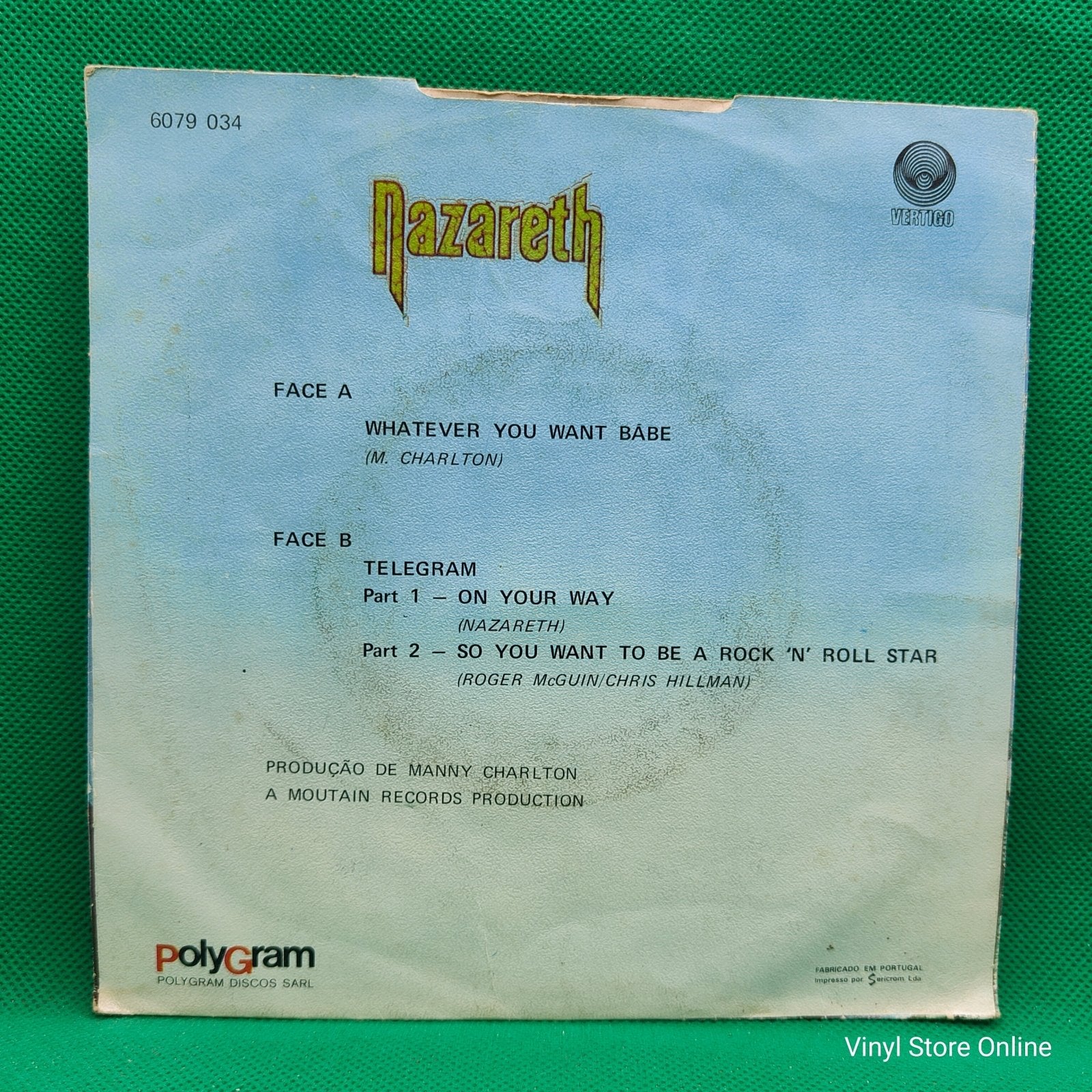 Nazareth (2) ‎– Whatever You Want Babe - Vinyl Store Online