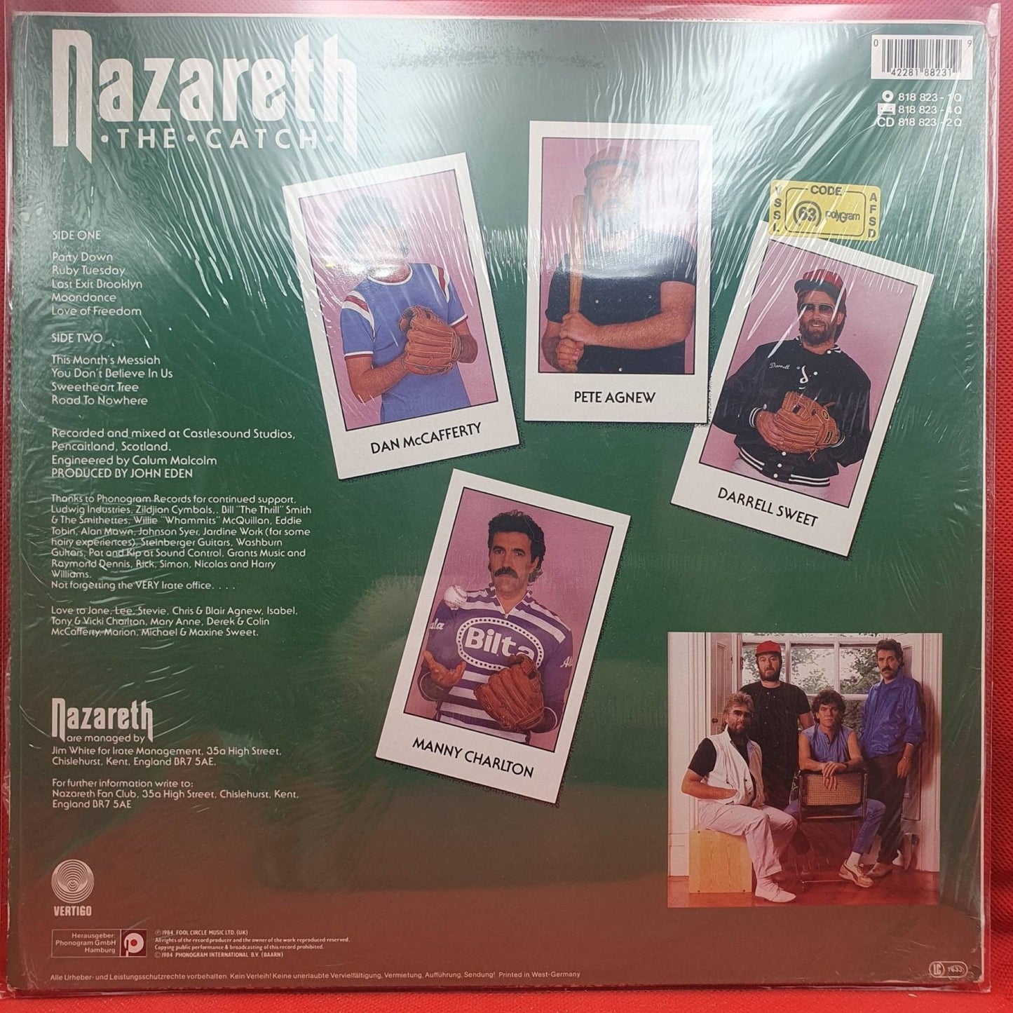 Nazareth ‎– The Catch - Vinyl Store Online