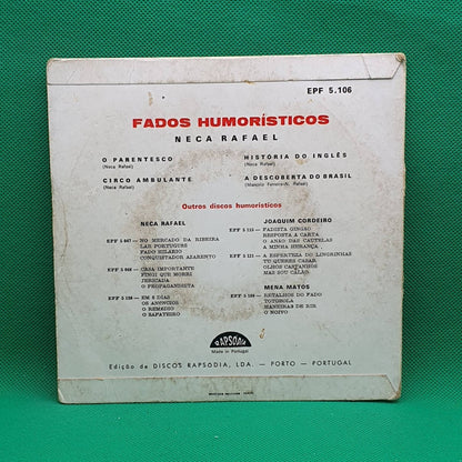 Neca Rafael ‎– Fados Humorísticos - Vinyl Store Online