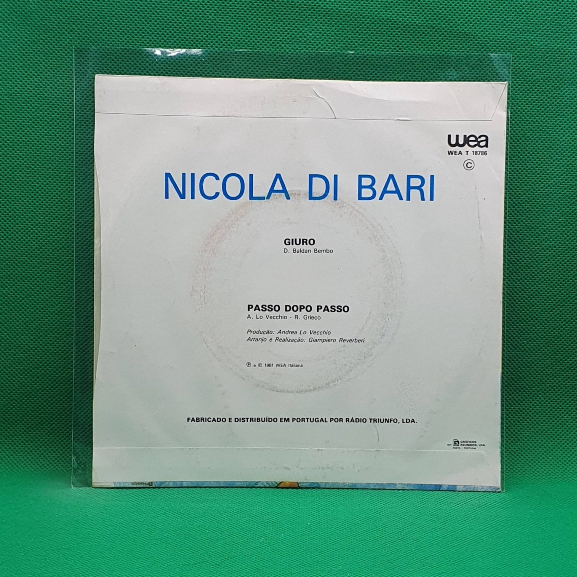 Nicola Di Bari ‎– Giuro - Vinyl Store Online