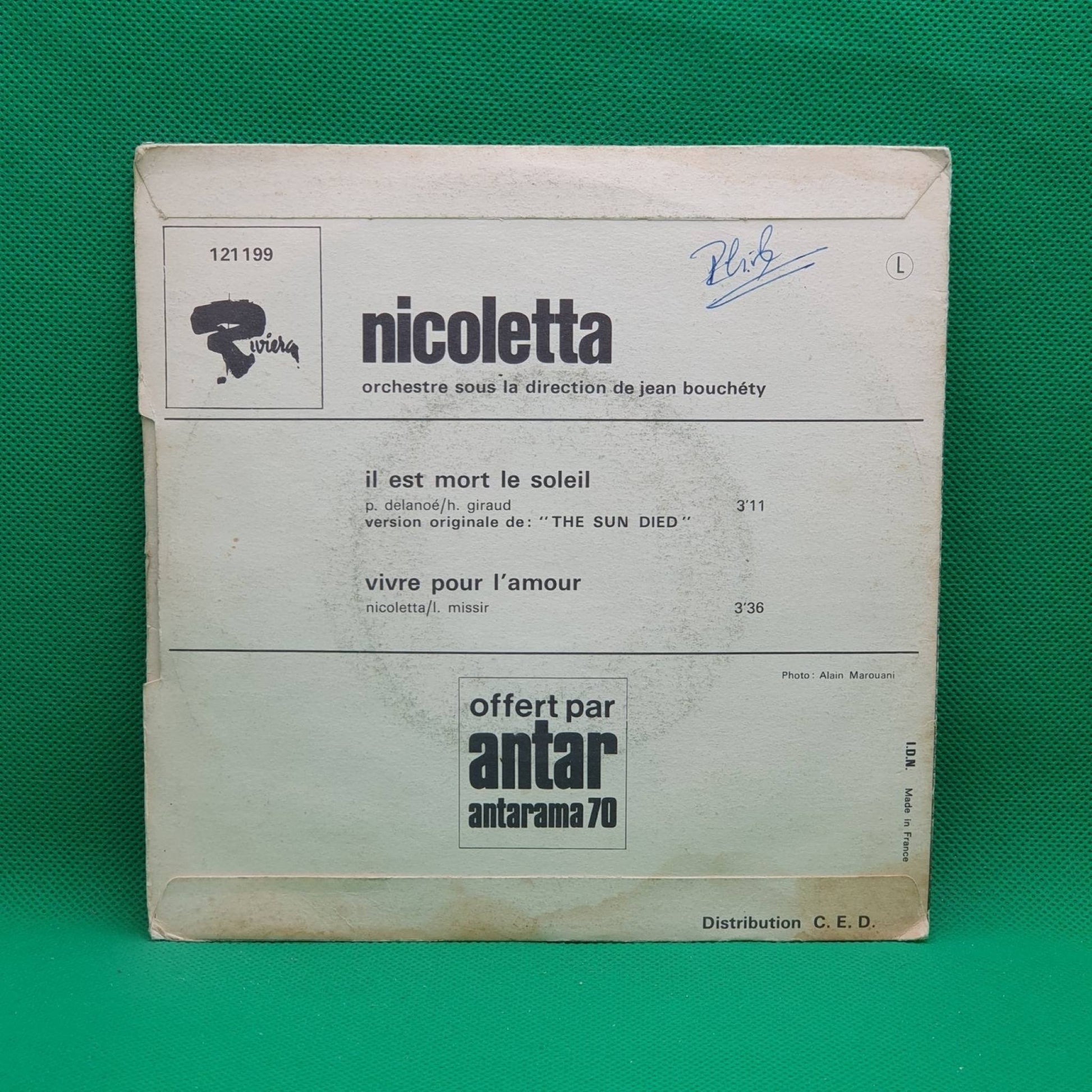 Nicoletta ‎– Il Est Mort Le Soleil - Vinyl Store Online