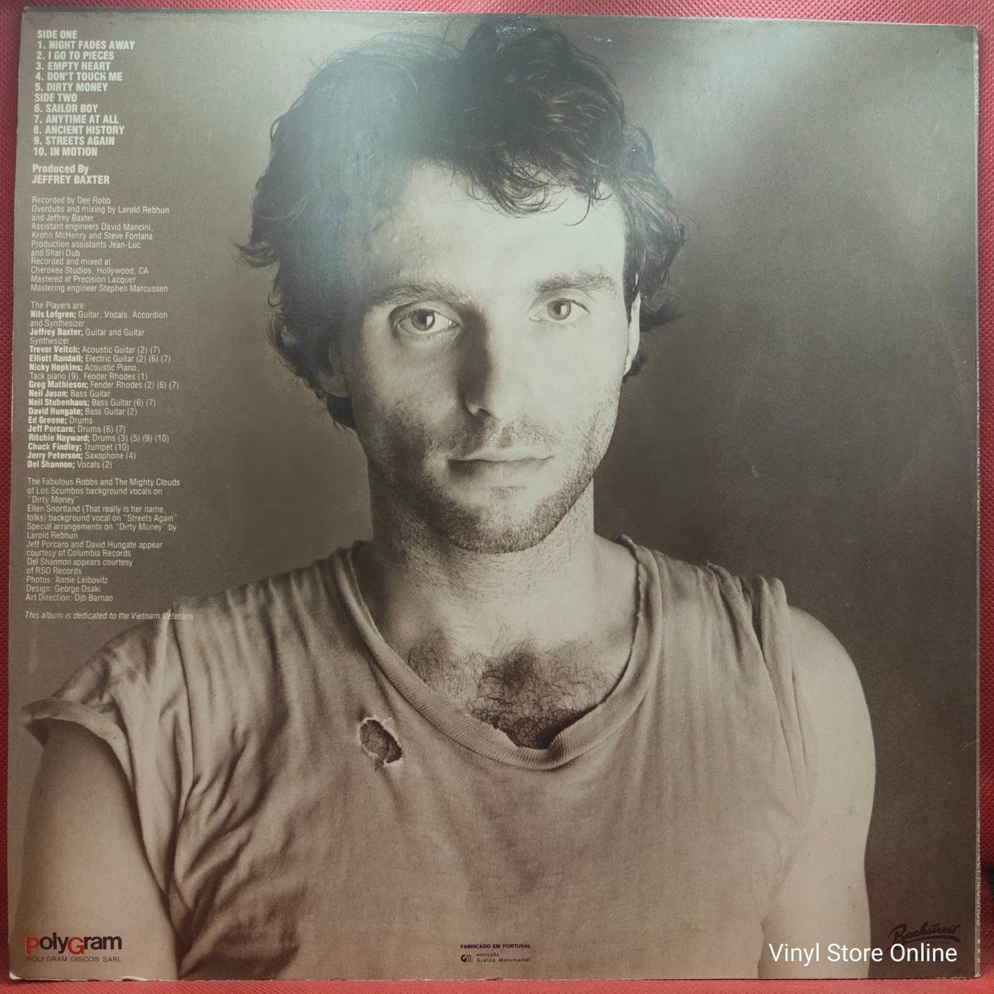 Nils Lofgren ‎– Night Fades Away - Vinyl Store Online